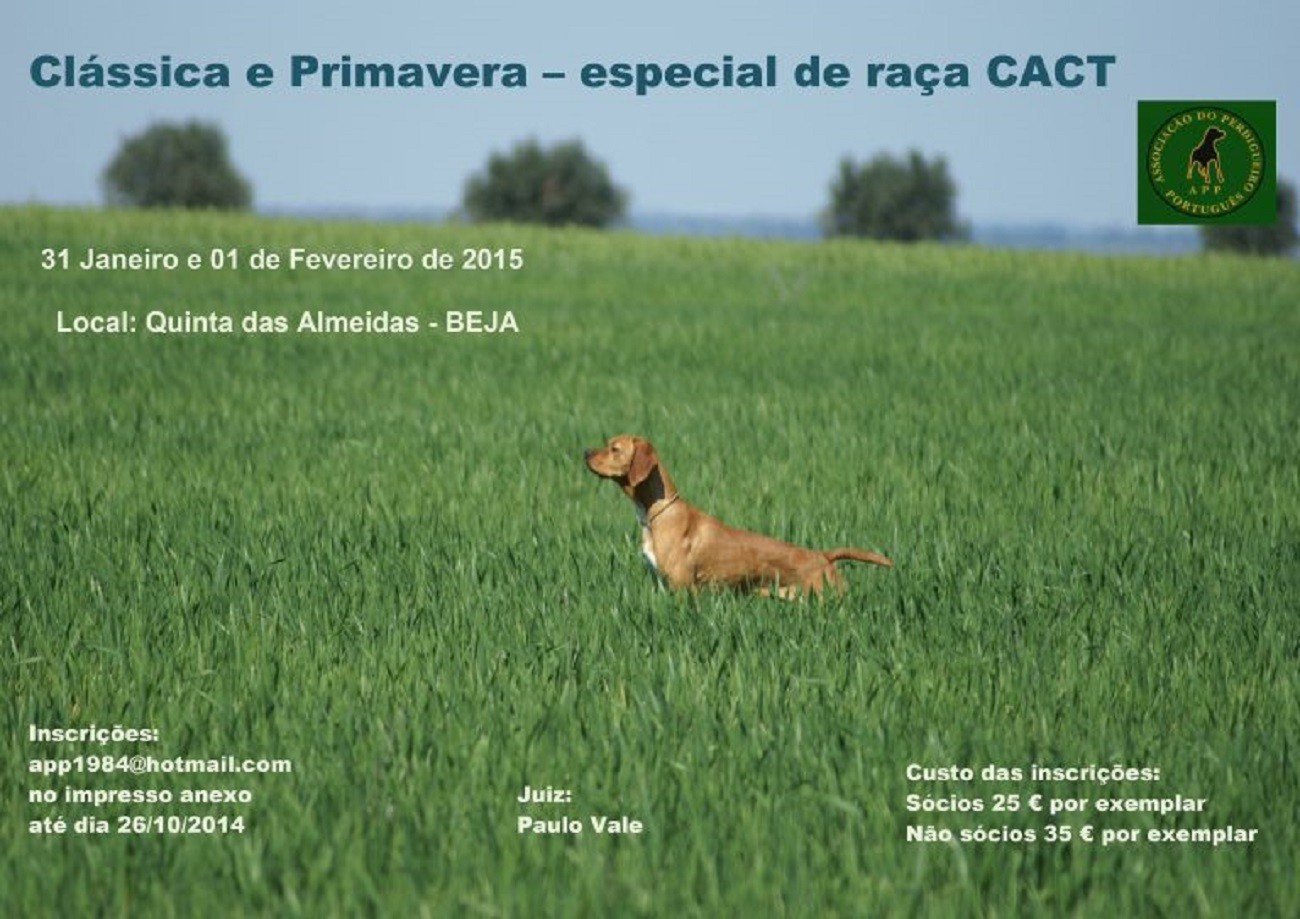 Clássica e Primavera – especial de raça CACT